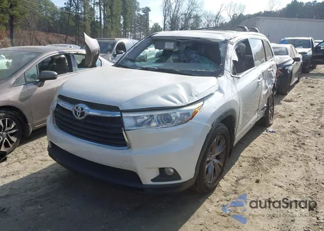 2014 Toyota Highlander Xle V6 from USA, damaged, VIN 5TDKKRFH6ES013313